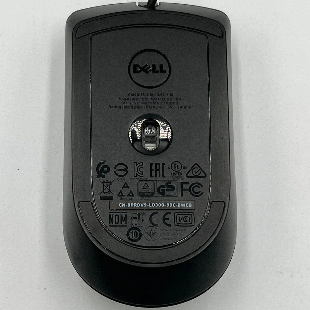 Dell Optical Mouse MS116t1 Unisex One Size Black Very Good USB Wired Office